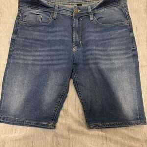 Men's Blue Denim Shorts